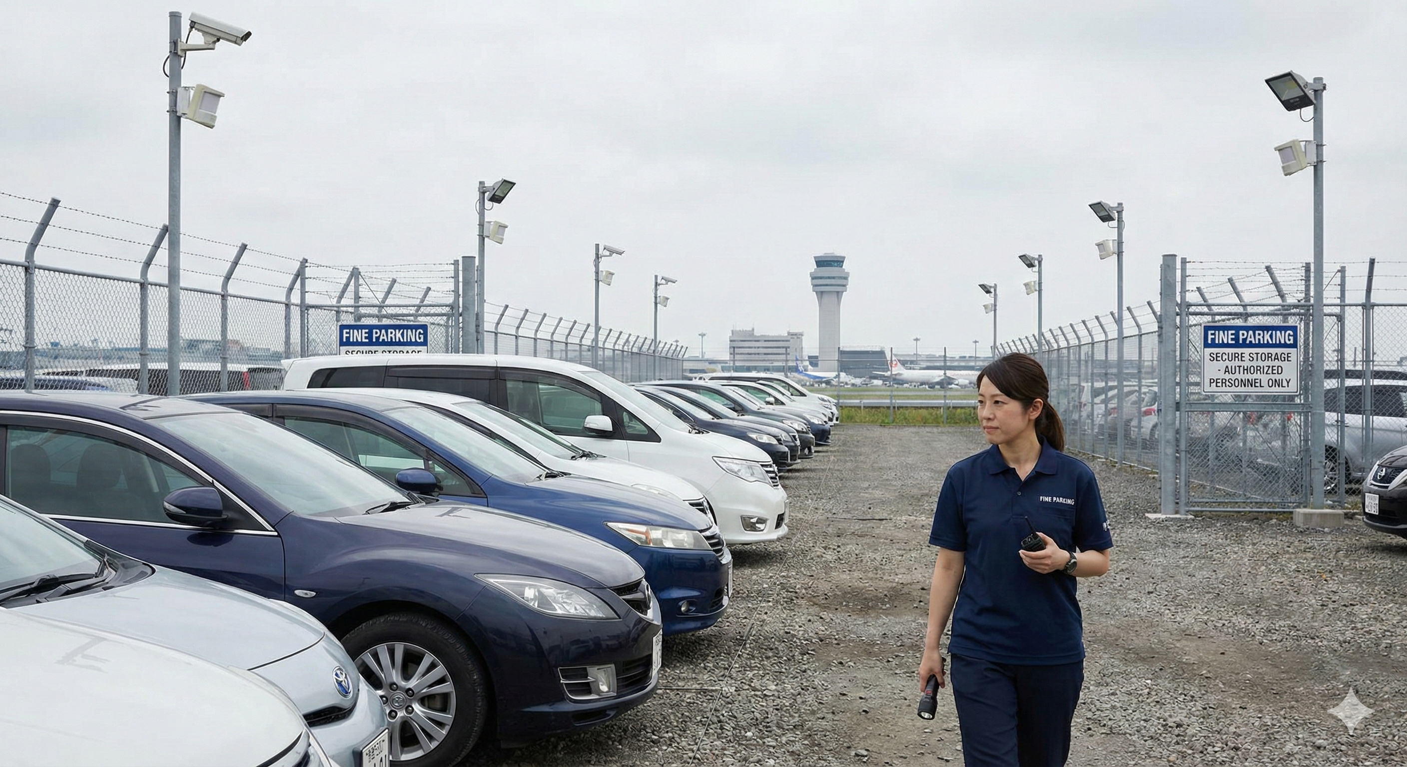 セキュリティ完備の専用駐車場